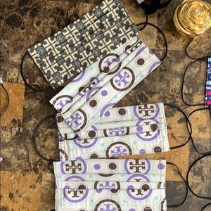 Authentic fabric Tory Burch mask one only purple